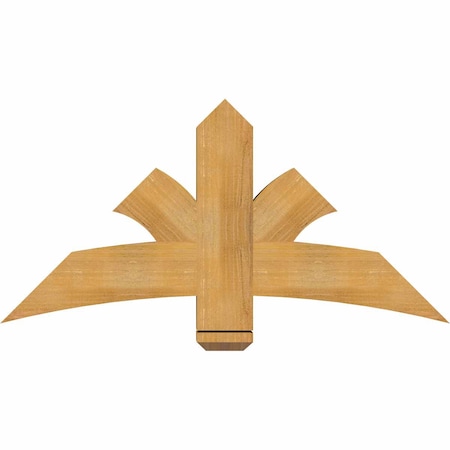 Ekena Millwork Davenport Rough Sawn Timber Gable Bracket, Western Red Cedar, 48"W x 24"H x 4"D x 6"F, 12/12 Pitch GBW048X24X0406DAV00RWR